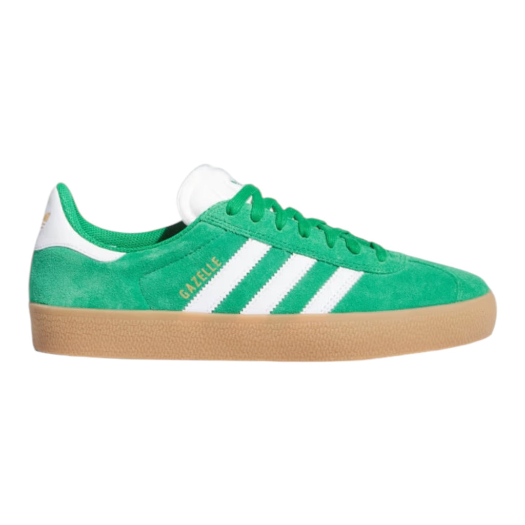 adidas Gazelle ADV Shoes - Unisex - Green / Cloud White / Gold - 12 adidas Gazelle ADV Shoes - Unisex - Green / Cloud White / Gold - 12
