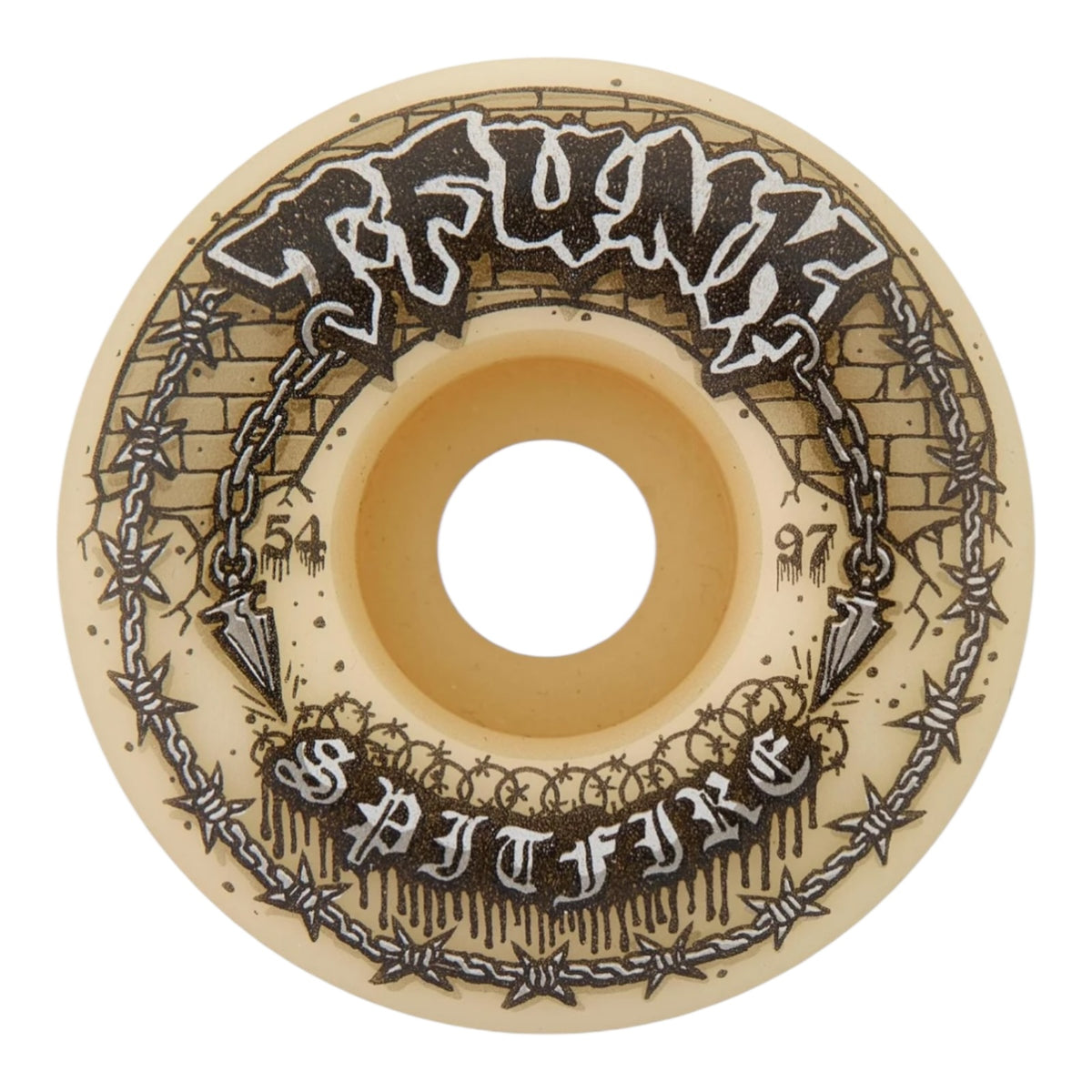 Spitfire F4 T-Funk Raw Radial Full 97d Wheels 54mm– Relief Skate Supply