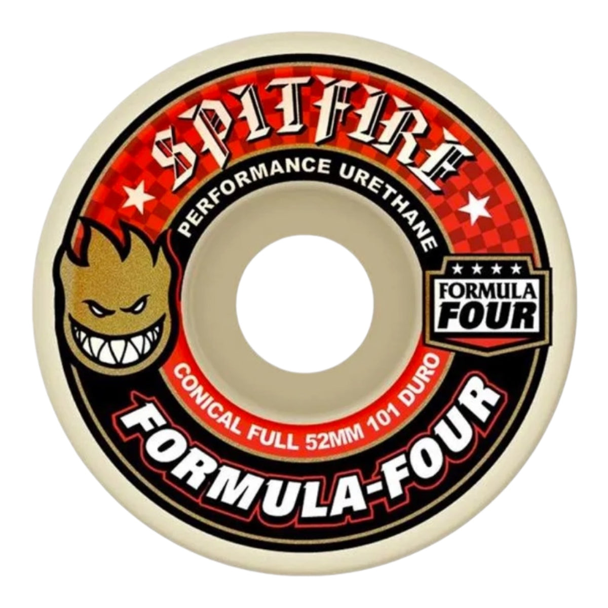スケートボード Spitfire Formula Four Conical 52mm 101Du Spitfire Formula Four Conical Full Wheels Set Natural 52mm/101du