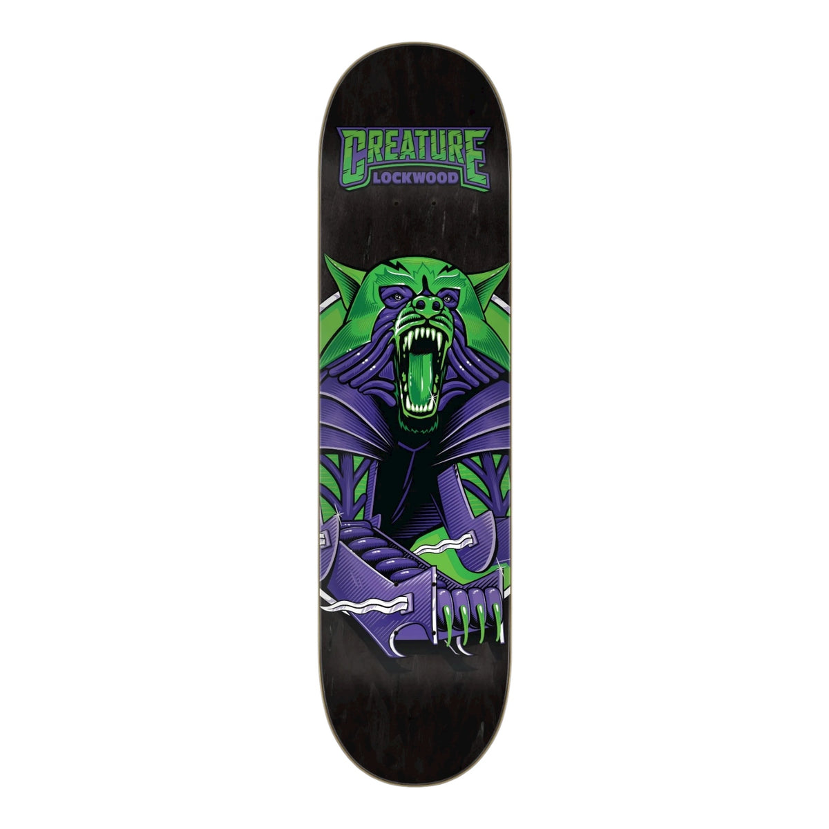 Creature Skateboard Deck Cody Lockwood Robo Wolf 8.25”– Relief
