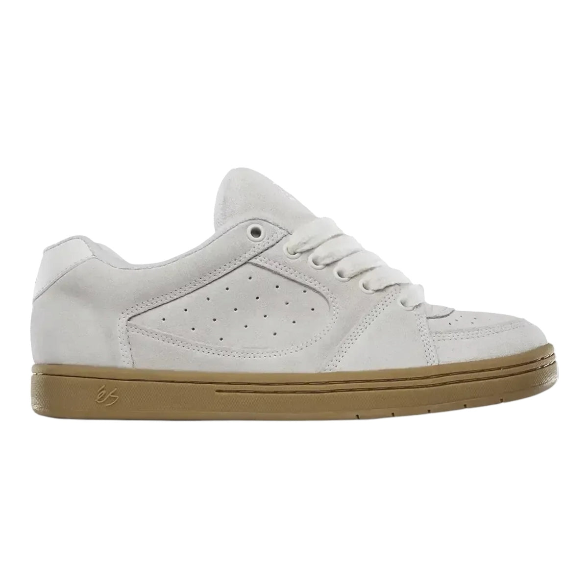 ES Accel White/Gum Shoes– Relief Skate Supply