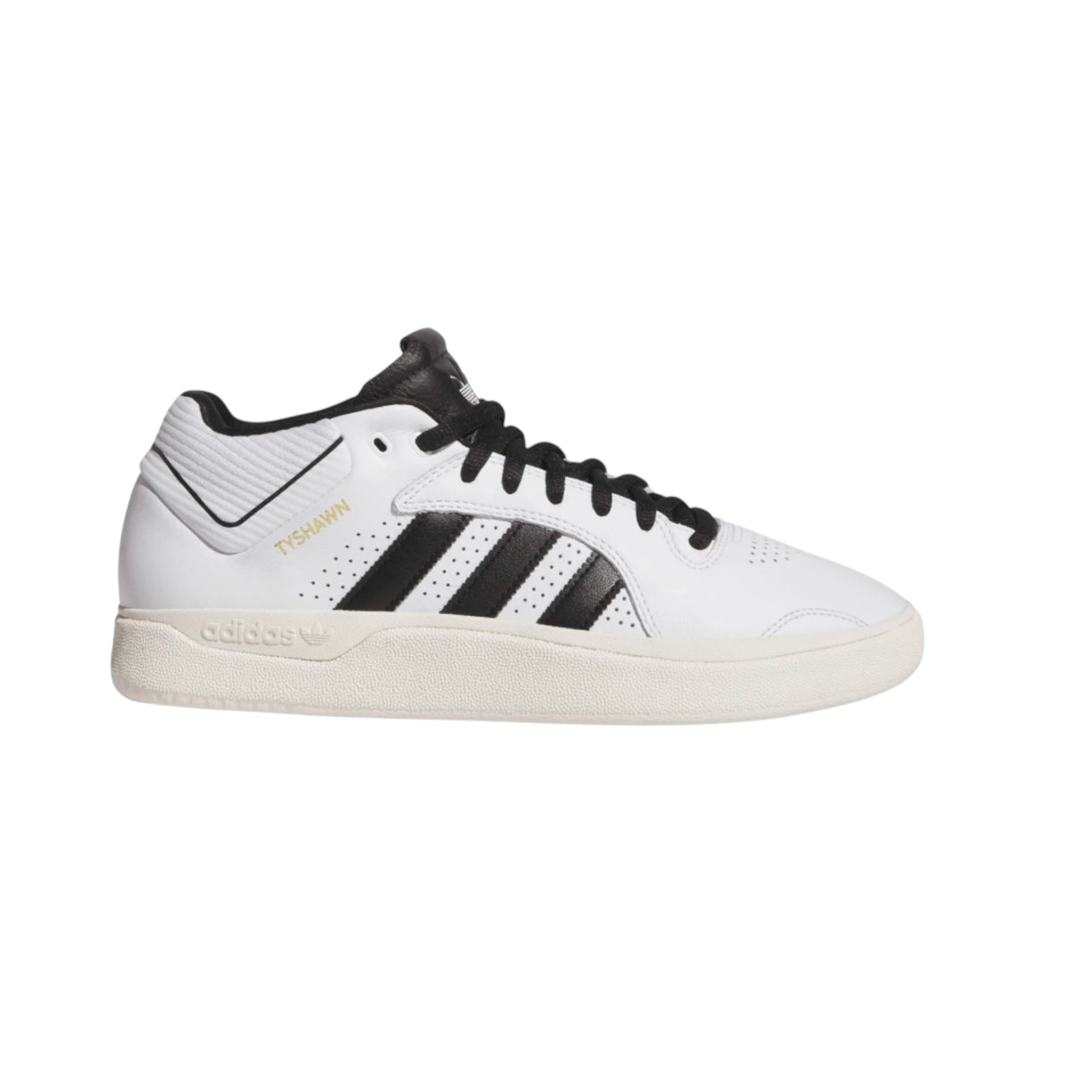 ADIDAS TYSHAWN WHITE/BLACK/WHITE SHOES Relief Skate Supply ADIDAS TYSHAWN WHITE/BLACK/WHITE SHOES Relief Skate Supply