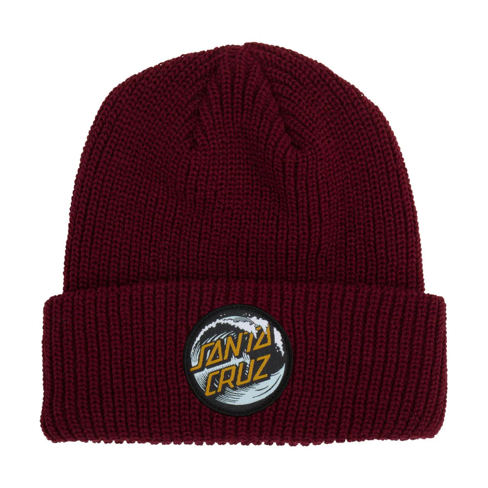 Santa Cruz Beanie Wave Dot Maroon– Relief Skate Supply