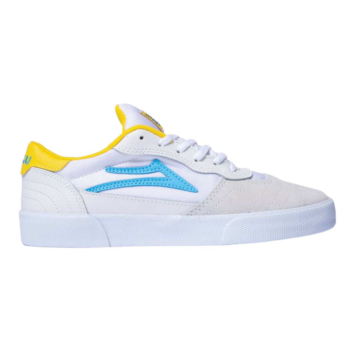 Lakai Cambridge x Pacifico White Cyan Suede Relief Skate Supply
