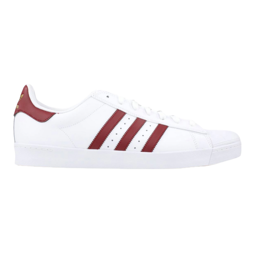 ADIDAS SUPERSTAR VULC ADV BURGANDY SHOES Relief Skate Supply ADIDAS SUPERSTAR VULC ADV BURGANDY SHOES Relief Skate Supply