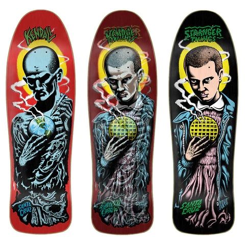 SANTA CRUZ X STRANGER THINGS KENDALL ELEVEN LENTICULAR DECK 9.75