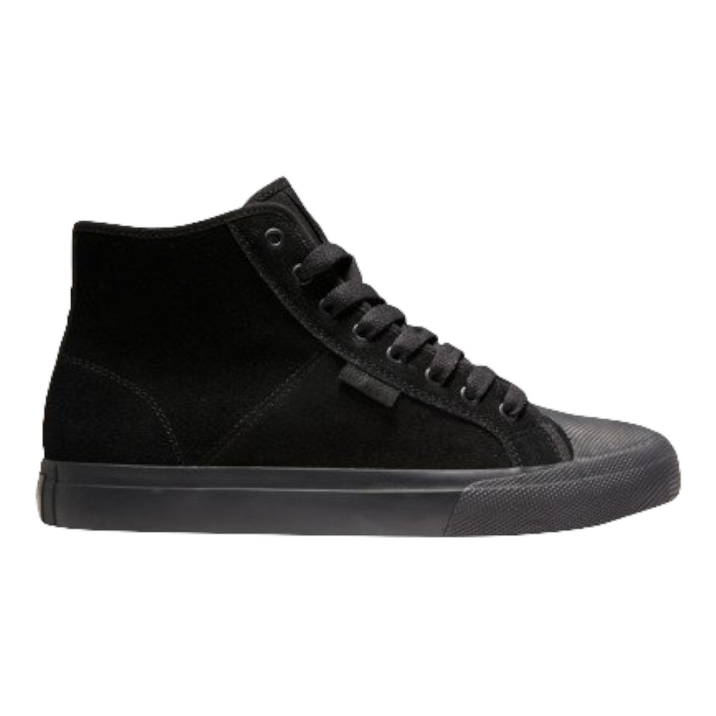 DC MANUAL HIGH TOP BLACK BATTLESHIP BLACK SUPER SUEDE kbk
